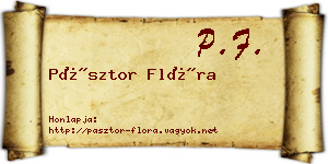 Pásztor Flóra névjegykártya